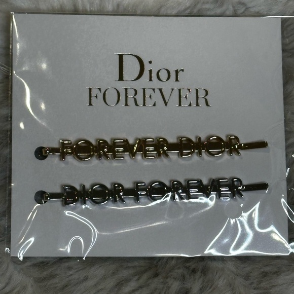 Dior Forever Hair Clips in Silver and Gold New in Package main image 3